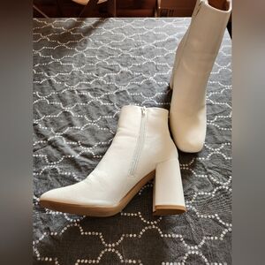 Madden Girl White Bootie